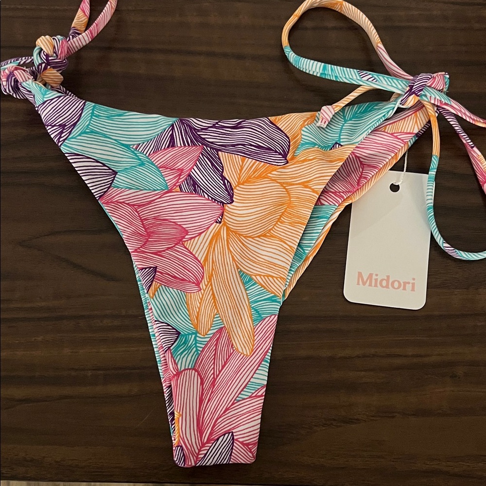 Midori Tropical Floral Bikini Bottom